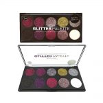 technic 10 colours pressed glitter palette for face, body and eyes unicorn uniform