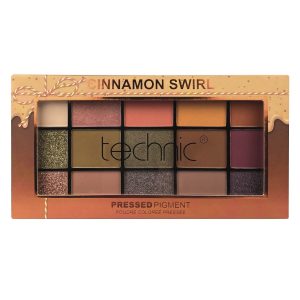 technic 15 pressed pigments eyeshadow palette cinnamon swirl