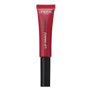 l'oreal matte infallible lip paint 205 apocalypse red
