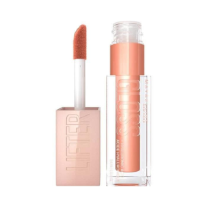 Maybelline lifter gloss plumping hydrating lip gloss hyaluronic acid 007 amber